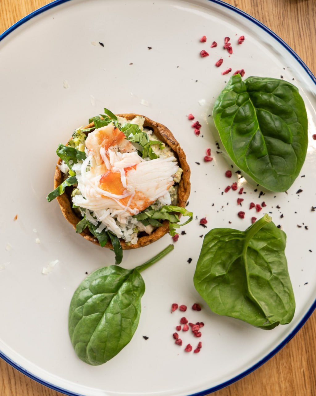 Киш с крабом