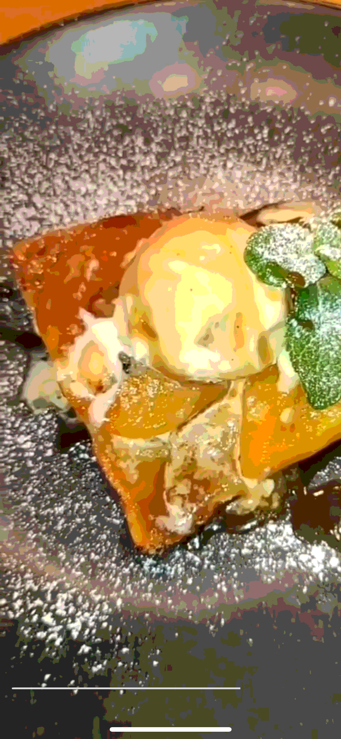 Персиковый тарт с Горгонзолой